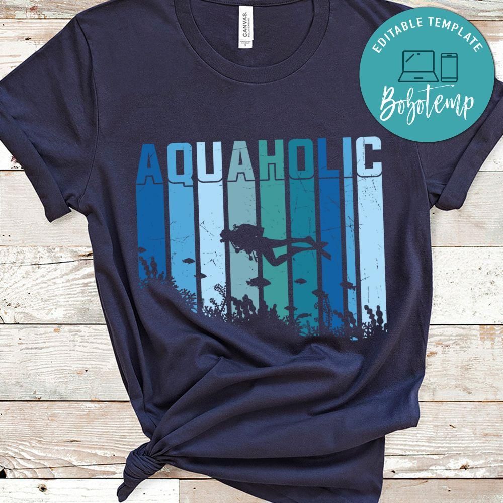Aquaholic diving shirt