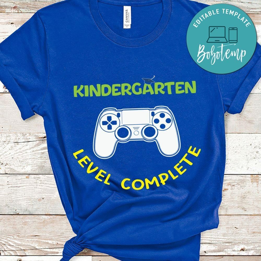 Kingergarten level complete shirt