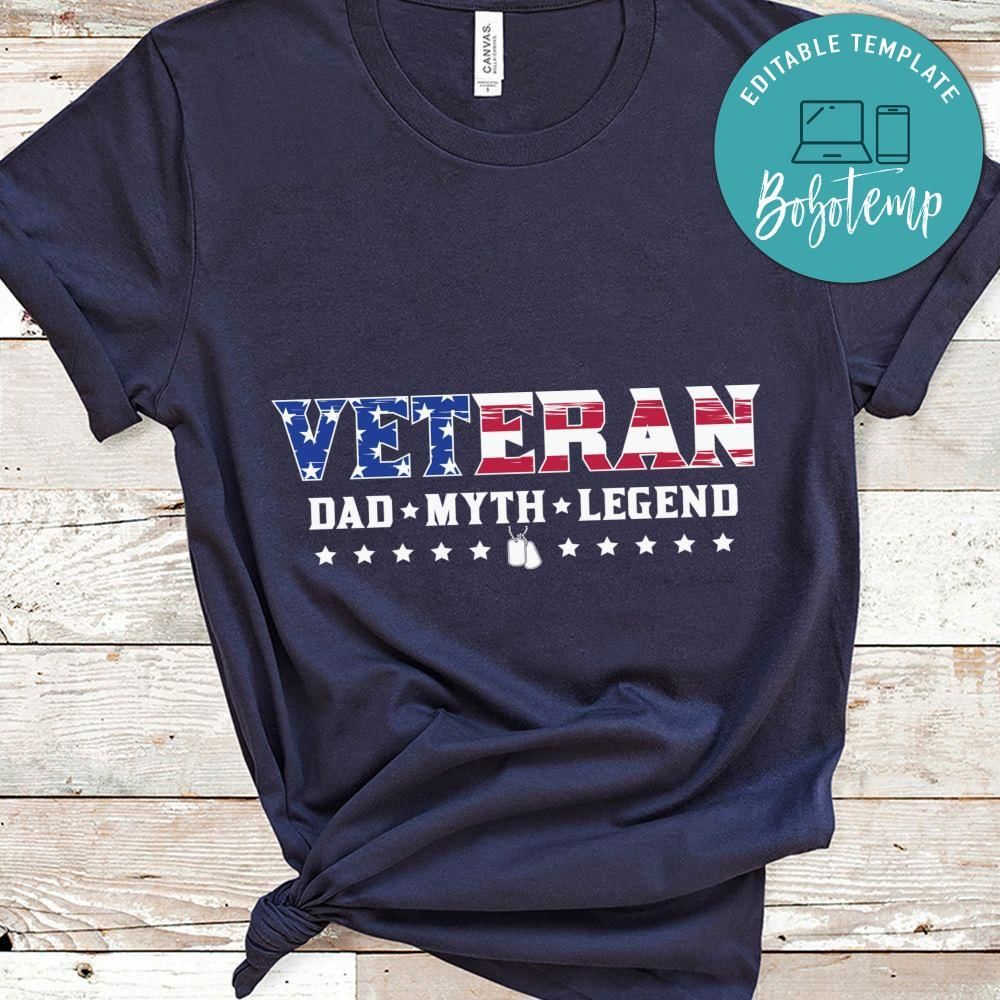 Veteran dad myth legend shirt