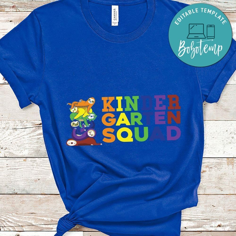 Kindergarten Sqaud toddler shirt