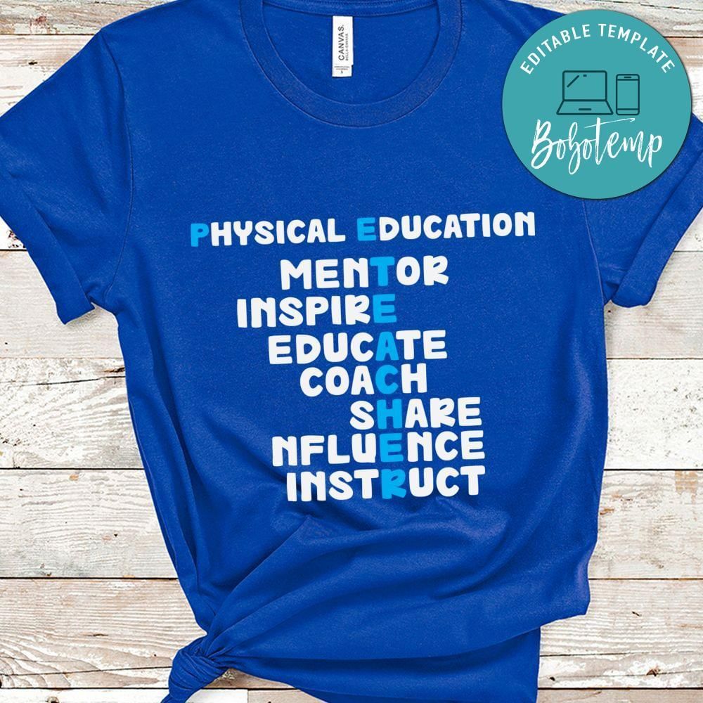 PE Physical Education Teacher shirt