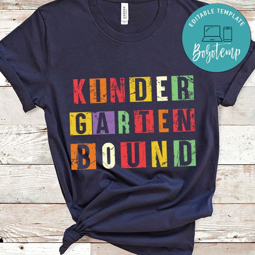 Kindergarten bound toddler shirt