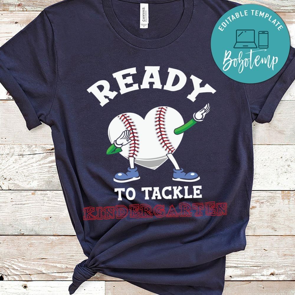 Ready to tackle baseball toddler shirt