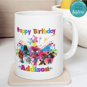 Trolls 2 Happy Birthday Ceramic Mug 11oz