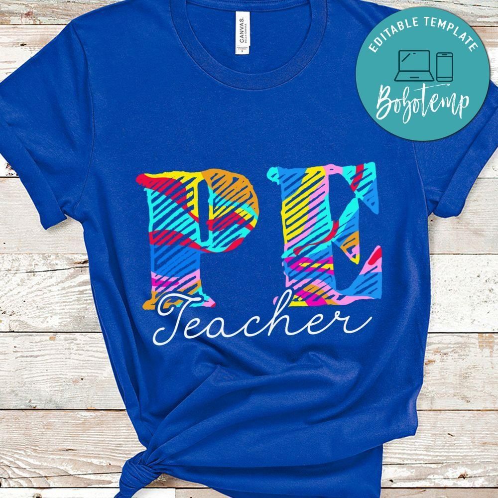 PE Teacher Tie Dye Back shirt