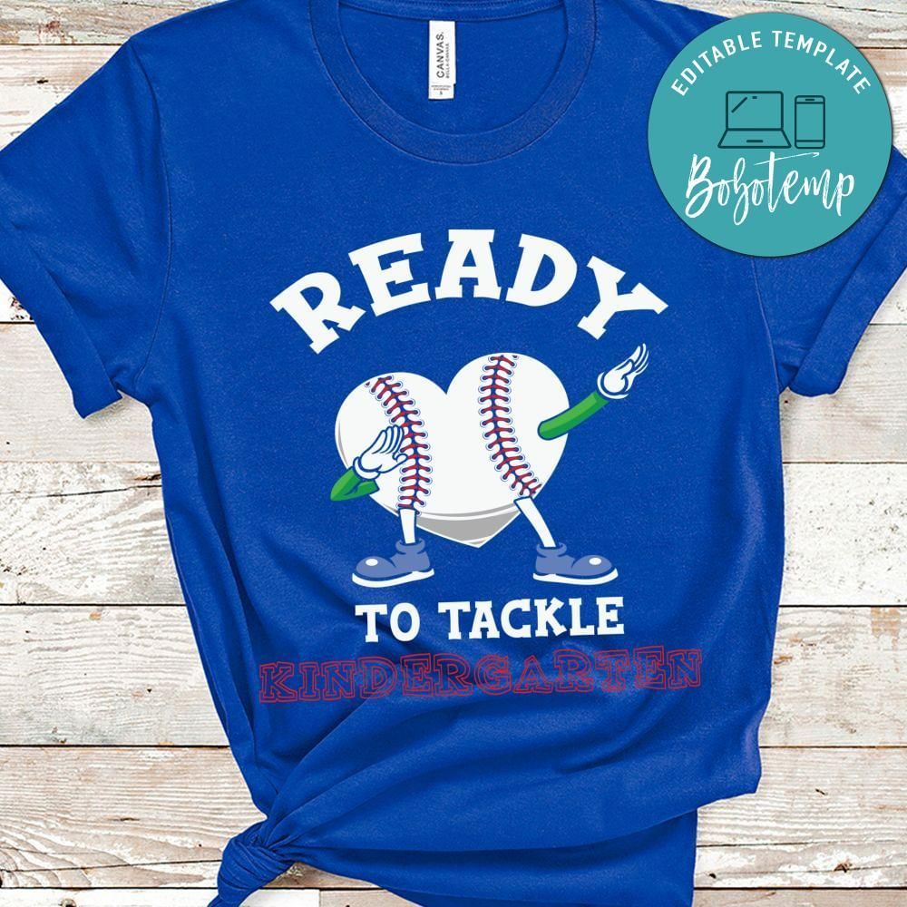 Ready to tackle baseball toddler shirt