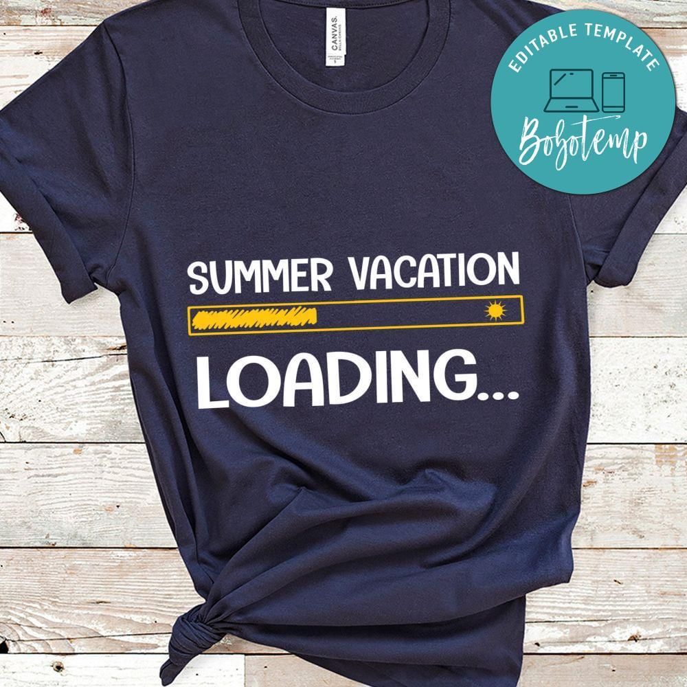 Summer vacation loading shirt