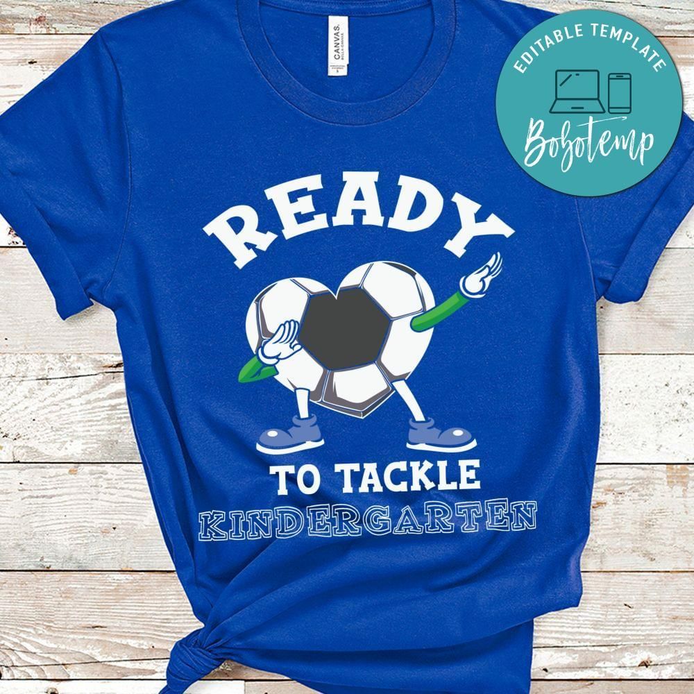Ready to tackle soccer toddler shirt