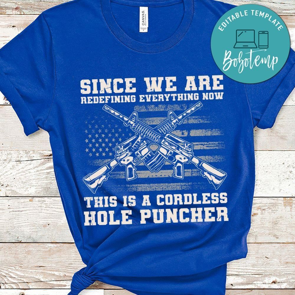 Cordless hole puncher veteran shirt