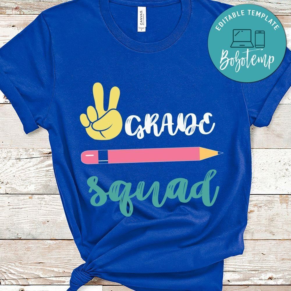 2nd Grade Squad Teacher shirt