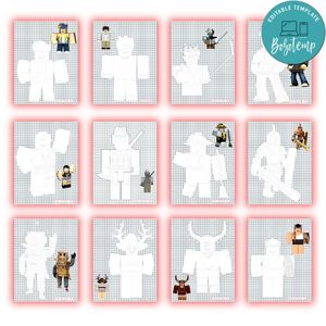Roblox Coloring Pages Customizable Template Instant Download