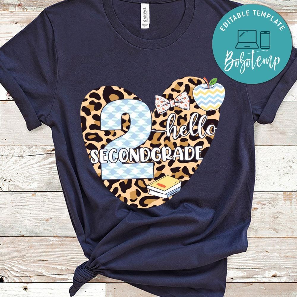 Hello second grage shirt