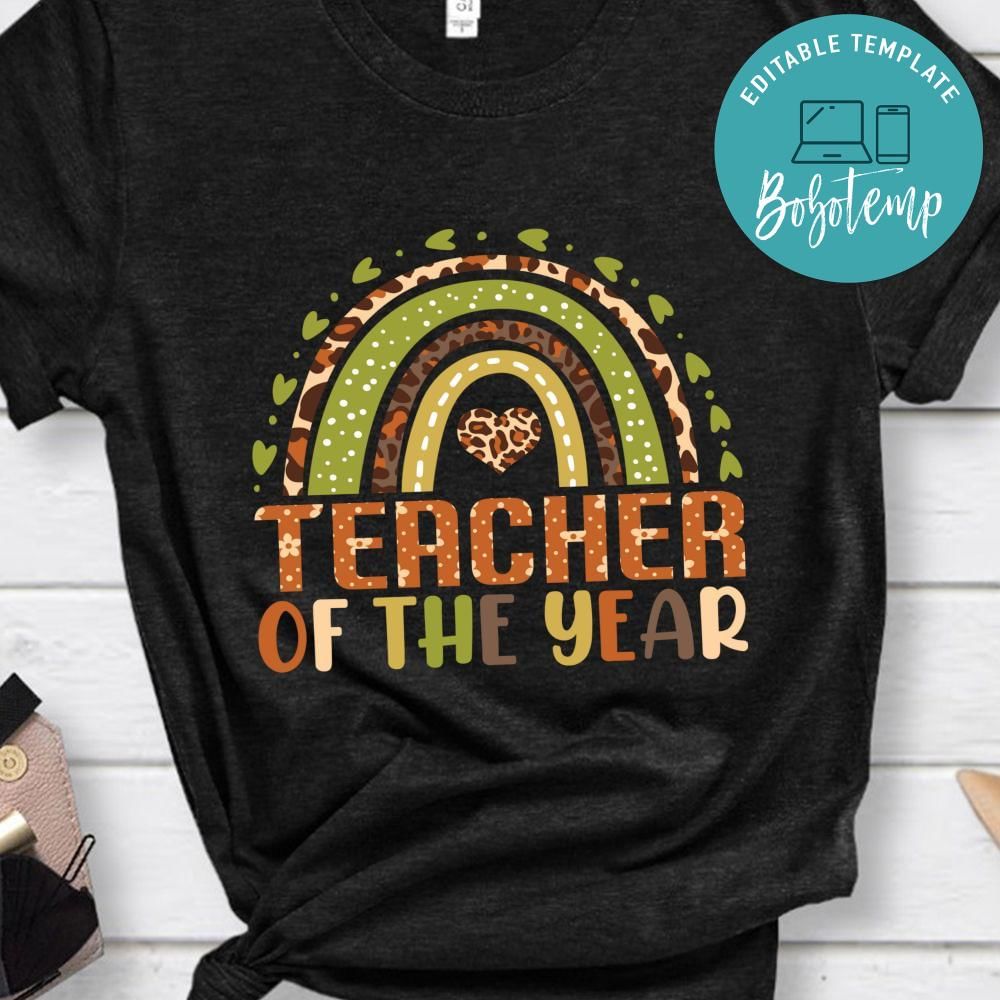 Teacher of the year shirt Bobotemp