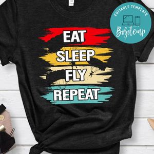 Eat Sleep Fly Repeat Skydiving shirt
