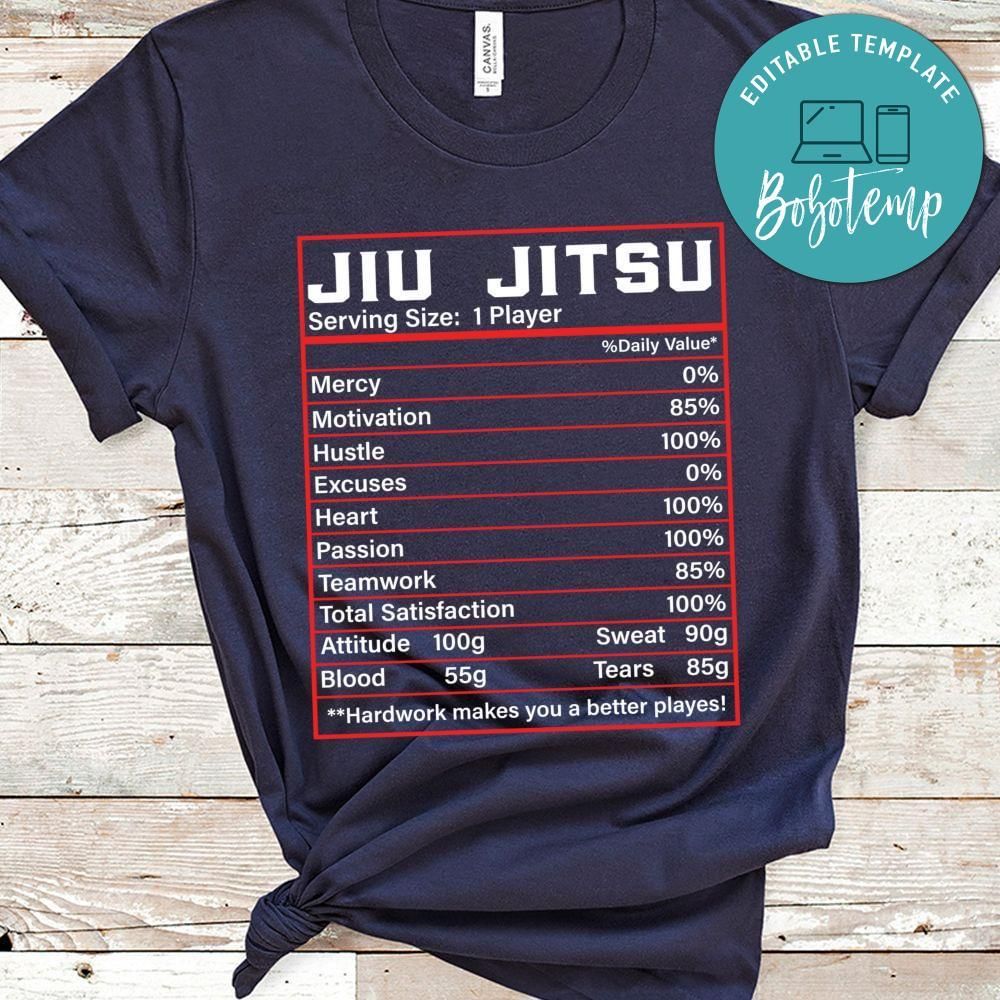 Funny Jiu Jitsu Nutrition Shirt