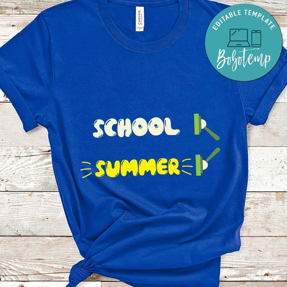 School Summer shirt