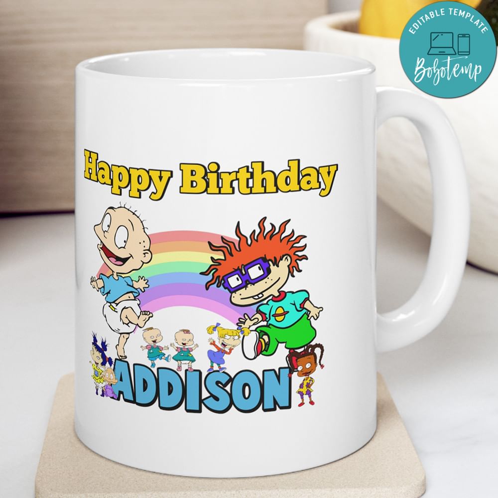 Rugrats Happy Birthday Ceramic Mug 11oz | Bobotemp