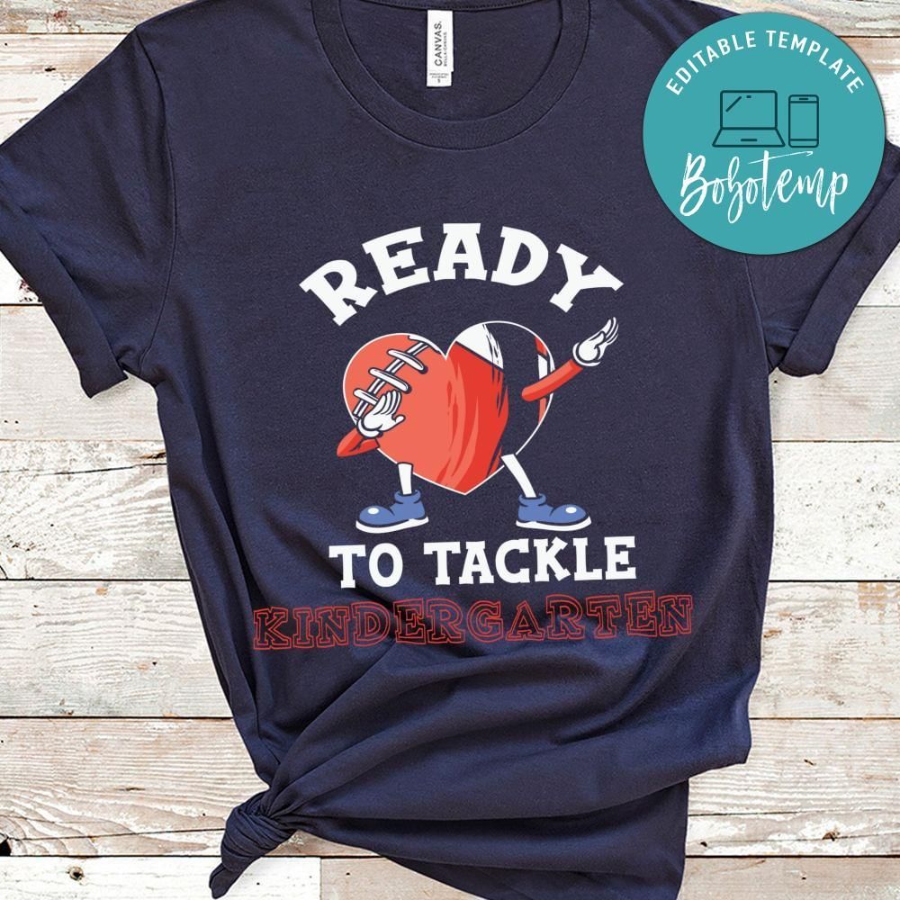 Ready to tackle football toddler shirt