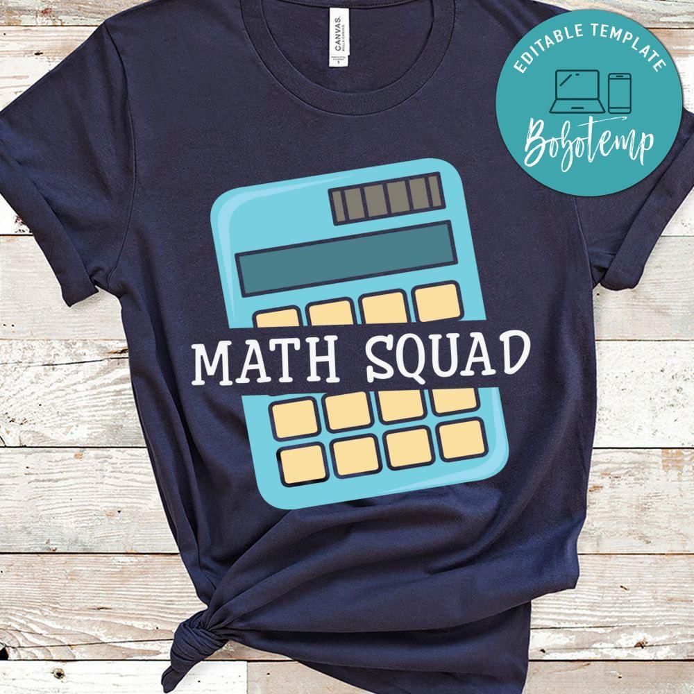 Math Squad shirt