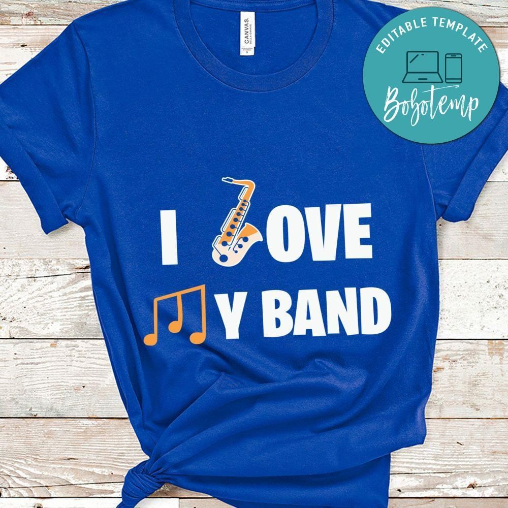 I love my band musican shirt