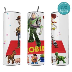 Toy Story 20 oz skinny tumbler Editable Template Instant Download