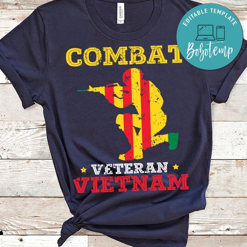 Combat veteran vietnam shirt