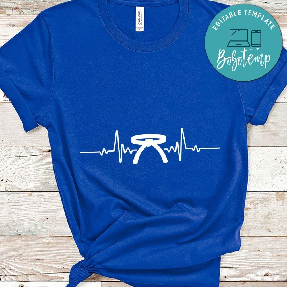 Heartbeat taekwondo shirt