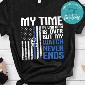 Retired Police Officer Thin Blue shirt