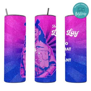 That girl lay lay oz skinny tumbler Christmas Gift Customizable Template Instant Download