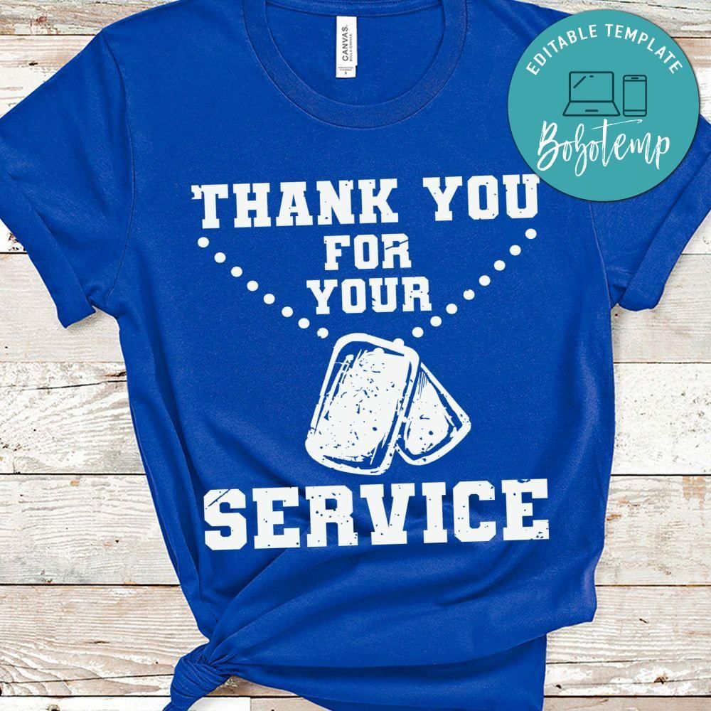 Thank You For Your Service veteran gift shirt