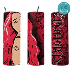 Karol G Tumbler Wrap Customizable Template Instant Download