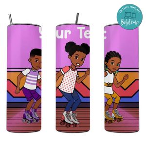 Gracie's corner 20 oz skinny tumbler Customizable Template Instant Download