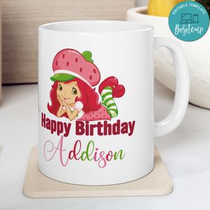 Strawberry Shortcake Happy Birthday Ceramic Mug 11oz