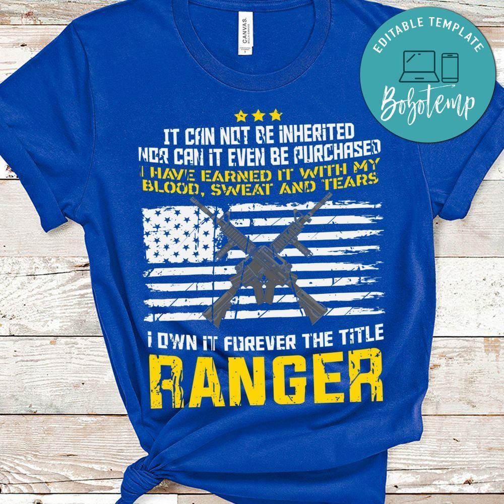 I Own It Forever The title ranger shirt