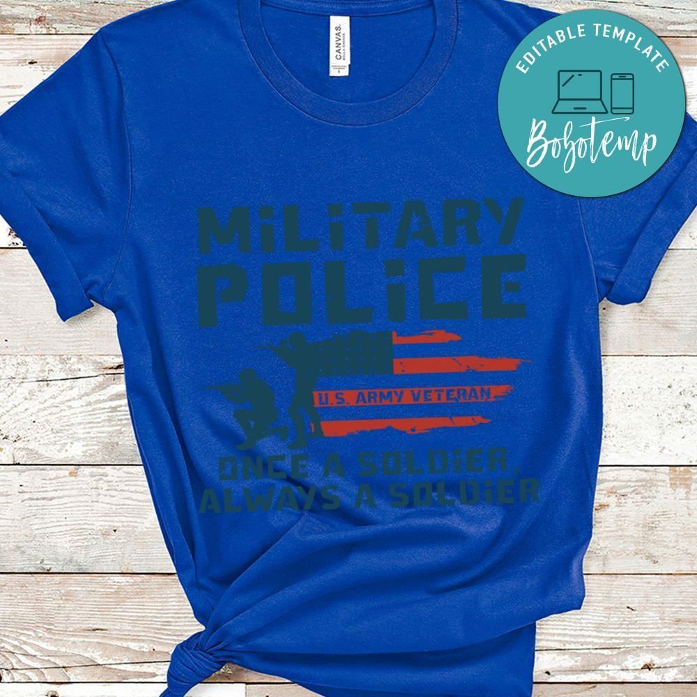 Military police US army veteran shirt