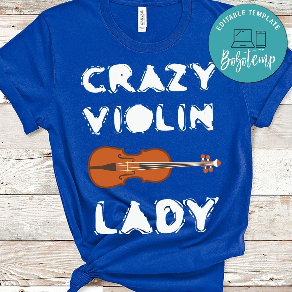 Crazy violin lady shirt