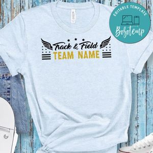 Track and field Custom Team Name SVG PNG file template