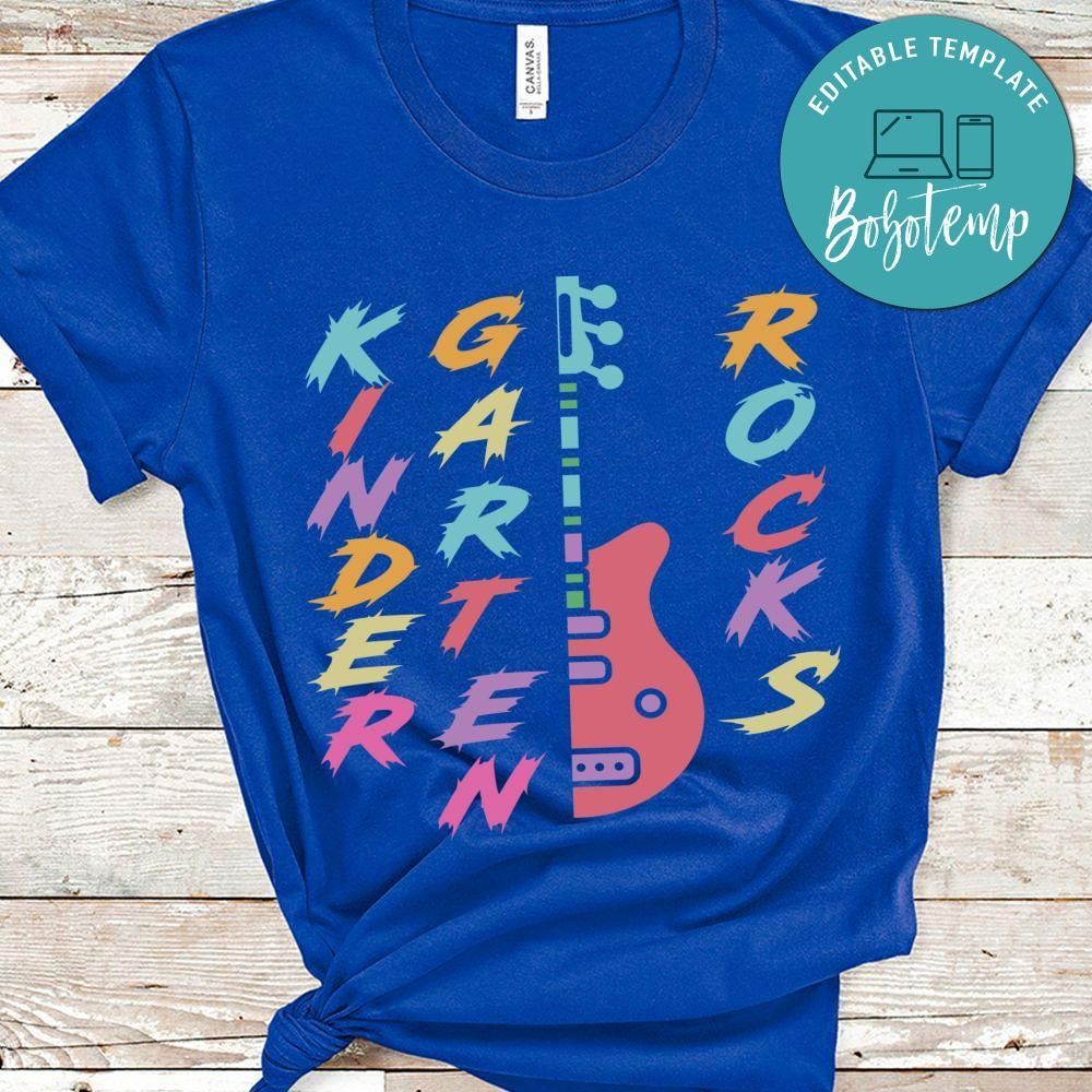 Kindergarten rocks toddler shirt