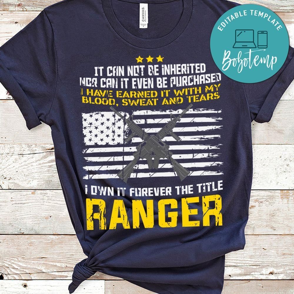 I Own It Forever The title ranger shirt