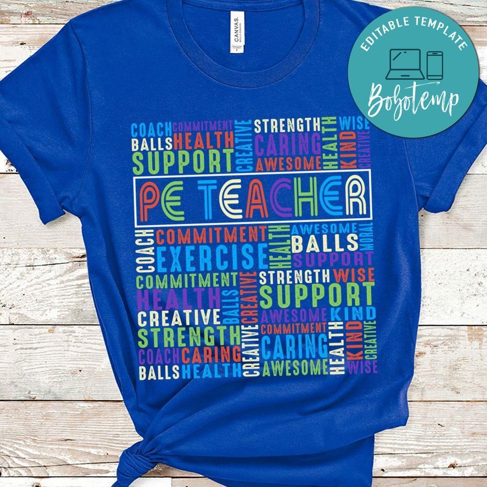 PE Physical Education Teacher PE shirt