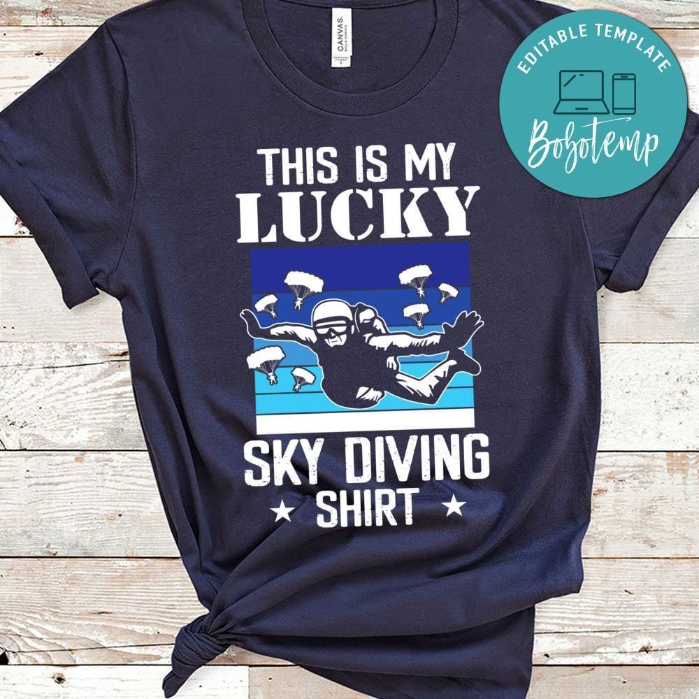 This is my lucky skydiving shirt
