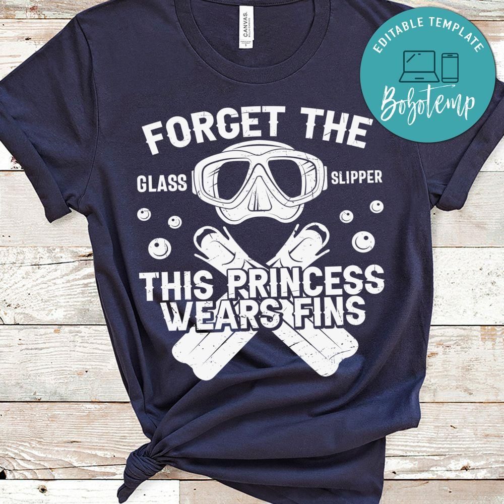Forget the glass slipper this princess wears fins shirt