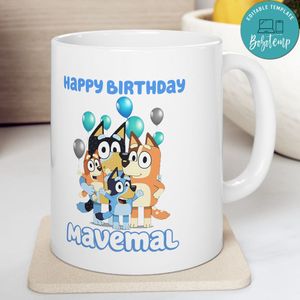 Bluey Happy Birthday Ceramic Mug 11oz