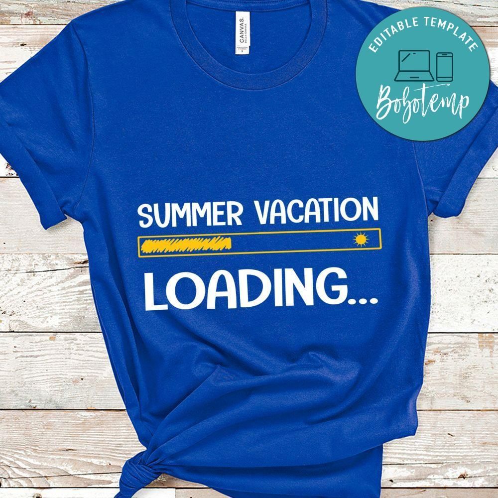Summer vacation loading shirt