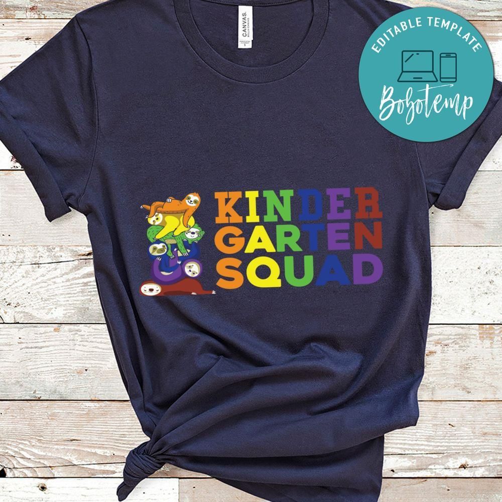 Kindergarten Sqaud toddler shirt