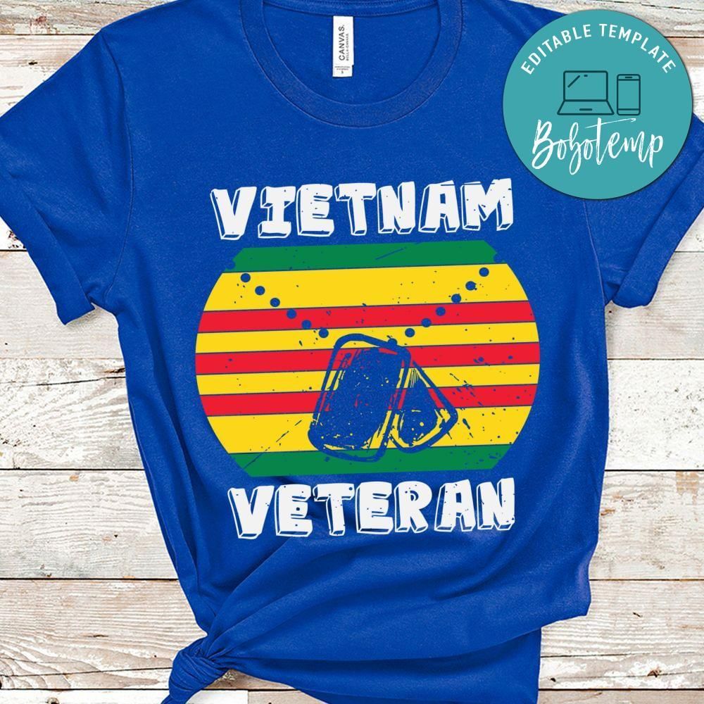 Vietnam Veteran Dogtag US Army shirt