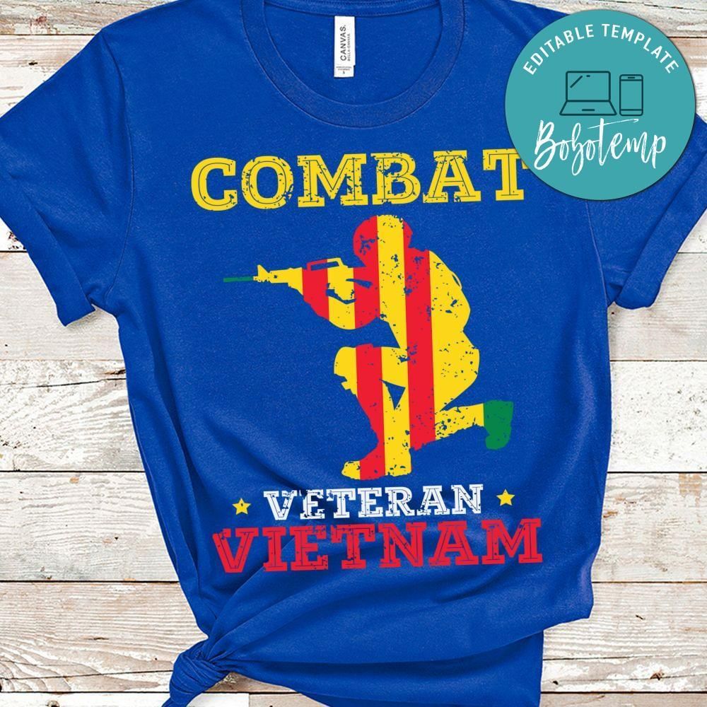 Combat veteran vietnam shirt