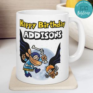 Dogman Happy Birthday Ceramic Mug 11oz