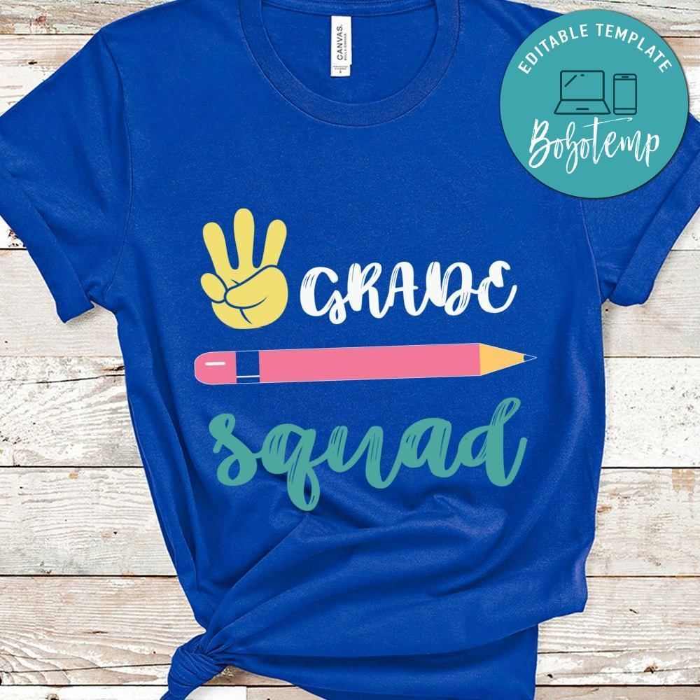 3rd Grade Squad Teacher shirt