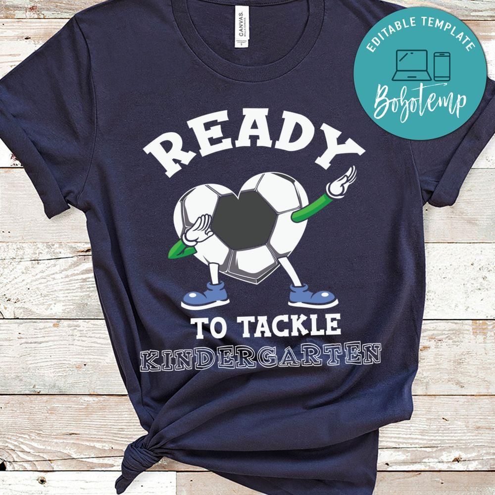 Ready to tackle soccer toddler shirt